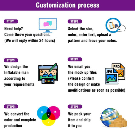 6 10 15 20FT Tall Vape Shop Waving Inflatable Tube Man(Blower Not Included) - goodeny