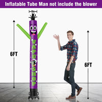 6 10 15 20FT Tall Vape Shop Waving Inflatable Tube Man(Blower Not Included) - goodeny