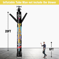 6 10 15 20FT Tall Vape Smoke Shop Waving Inflatable Tube Man(Blower Not Included) - goodeny