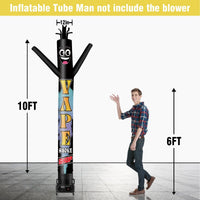 6 10 15 20FT Tall Vape Smoke Shop Waving Inflatable Tube Man(Blower Not Included) - goodeny