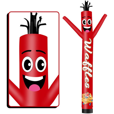 6 10 15 20FT Tall Waffles1 Waving Inflatable Tube Man(Blower Not Included) - goodeny