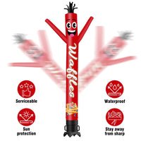6 10 15 20FT Tall Waffles1 Waving Inflatable Tube Man(Blower Not Included) - goodeny