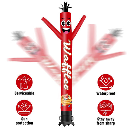 6 10 15 20FT Tall Waffles1 Waving Inflatable Tube Man(Blower Not Included) - goodeny