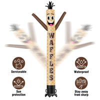 6 10 15 20FT Tall Waffles2 Waving Inflatable Tube Man(Blower Not Included) - goodeny