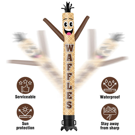6 10 15 20FT Tall Waffles2 Waving Inflatable Tube Man(Blower Not Included) - goodeny