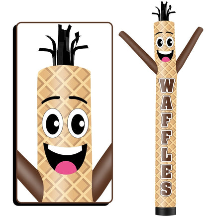 6 10 15 20FT Tall Waffles2 Waving Inflatable Tube Man(Blower Not Included) - goodeny
