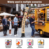 6 10 15 20FT Tall Waffles2 Waving Inflatable Tube Man(Blower Not Included) - goodeny