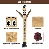 6 10 15 20FT Tall Waffles2 Waving Inflatable Tube Man(Blower Not Included) - goodeny