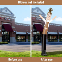 6 10 15 20FT Tall Waiter Waving Inflatable Tube Man(Blower Not Included) - goodeny