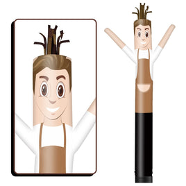 6 10 15 20FT Tall Waiter Waving Inflatable Tube Man(Blower Not Included) - goodeny