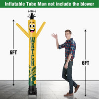 6 10 15 20FT Tall Watch Live Here Waving Inflatable Tube Man(Blower Not Included) - goodeny