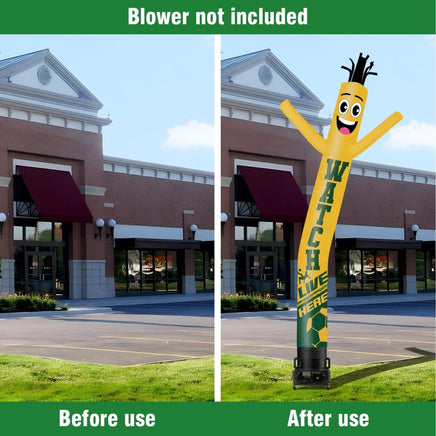 6 10 15 20FT Tall Watch Live Here Waving Inflatable Tube Man(Blower Not Included) - goodeny