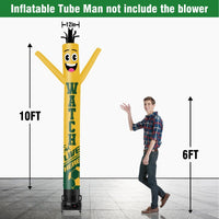6 10 15 20FT Tall Watch Live Here Waving Inflatable Tube Man(Blower Not Included) - goodeny