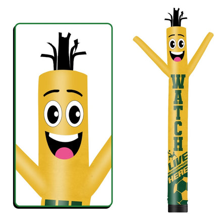 6 10 15 20FT Tall Watch Live Here Waving Inflatable Tube Man(Blower Not Included) - goodeny