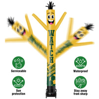 6 10 15 20FT Tall Watch Live Here Waving Inflatable Tube Man(Blower Not Included) - goodeny