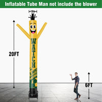 6 10 15 20FT Tall Watch Live Here Waving Inflatable Tube Man(Blower Not Included) - goodeny