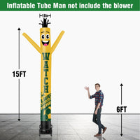 6 10 15 20FT Tall Watch Live Here Waving Inflatable Tube Man(Blower Not Included) - goodeny