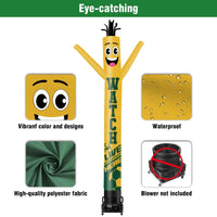 6 10 15 20FT Tall Watch Live Here Waving Inflatable Tube Man(Blower Not Included) - goodeny