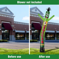 6 10 15 20FT Tall Watch Soccer Here Waving Inflatable Tube Man(Blower Not Included) - goodeny