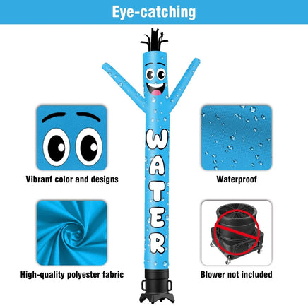 6 10 15 20FT Tall Water Waving Inflatable Tube Man(Blower Not Included) - goodeny