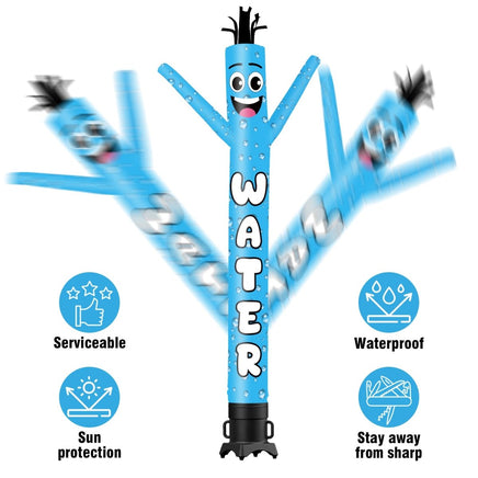 6 10 15 20FT Tall Water Waving Inflatable Tube Man(Blower Not Included) - goodeny