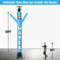 6 10 15 20FT Tall Water Waving Inflatable Tube Man(Blower Not Included) - goodeny