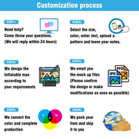 6 10 15 20FT Tall Water Waving Inflatable Tube Man(Blower Not Included) - goodeny