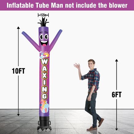 6 10 15 20FT Tall Waxing Waving Inflatable Tube Man(Blower Not Included) - goodeny
