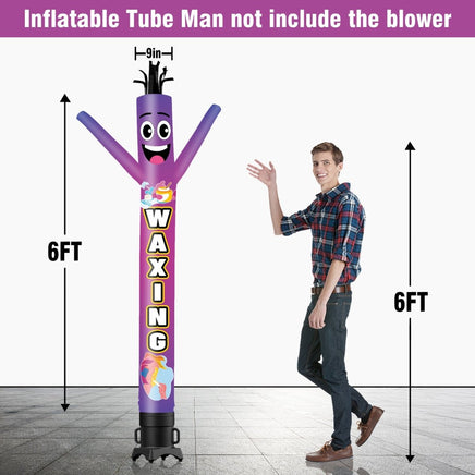 6 10 15 20FT Tall Waxing Waving Inflatable Tube Man(Blower Not Included) - goodeny