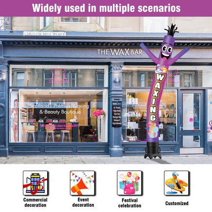 6 10 15 20FT Tall Waxing Waving Inflatable Tube Man(Blower Not Included) - goodeny