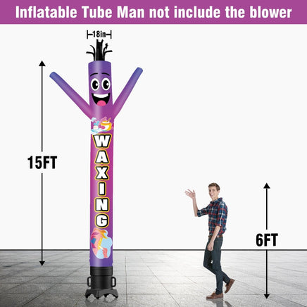 6 10 15 20FT Tall Waxing Waving Inflatable Tube Man(Blower Not Included) - goodeny