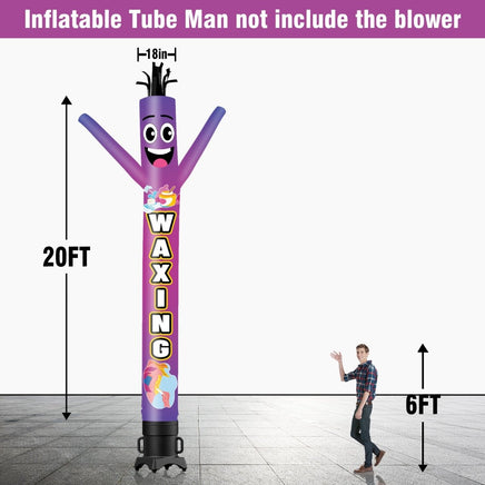 6 10 15 20FT Tall Waxing Waving Inflatable Tube Man(Blower Not Included) - goodeny
