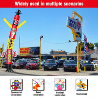 6 10 15 20FT Tall We Buy Cars Waving Inflatable Tube Man(Blower Not Included) - goodeny