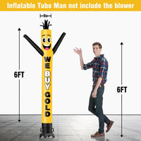 6 10 15 20FT Tall We Buy Gold Waving Inflatable Tube Man(Blower Not Included) - goodeny