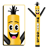 6 10 15 20FT Tall We Buy Gold Waving Inflatable Tube Man(Blower Not Included) - goodeny
