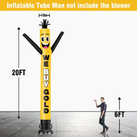 6 10 15 20FT Tall We Buy Gold Waving Inflatable Tube Man(Blower Not Included) - goodeny