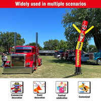 6 10 15 20FT Tall We Buy Trucks Waving Inflatable Tube Man(Blower Not Included) - goodeny