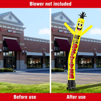 6 10 15 20FT Tall We Deliver Waving Inflatable Tube Man(Blower Not Included) - goodeny