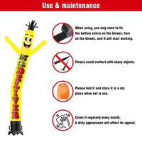 6 10 15 20FT Tall We Deliver Waving Inflatable Tube Man(Blower Not Included) - goodeny