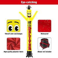 6 10 15 20FT Tall We Deliver Waving Inflatable Tube Man(Blower Not Included) - goodeny