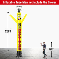 6 10 15 20FT Tall We Deliver Waving Inflatable Tube Man(Blower Not Included) - goodeny