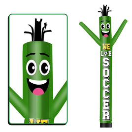 6 10 15 20FT Tall We Love Soccer Waving Inflatable Tube Man(Blower Not Included) - goodeny