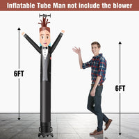 6 10 15 20FT Tall Wedding Bridegroom Waving Inflatable Tube Man(Blower Not Included) - goodeny