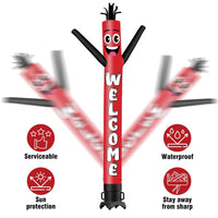 6 10 15 20FT Tall Welcome Waving Inflatable Tube Man(Blower Not Included) - goodeny