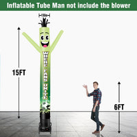 6 10 15 20FT Tall Where Fans Unite Waving Inflatable Tube Man(Blower Not Included) - goodeny