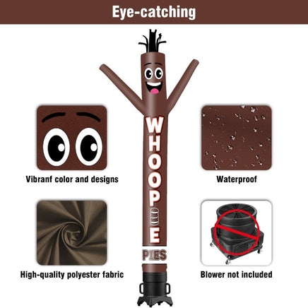6 10 15 20FT Tall Whoopie Pies Waving Inflatable Tube Man(Blower Not Included) - goodeny