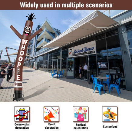 6 10 15 20FT Tall Whoopie Pies Waving Inflatable Tube Man(Blower Not Included) - goodeny