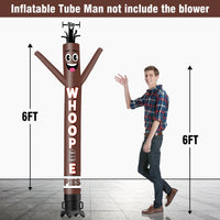 6 10 15 20FT Tall Whoopie Pies Waving Inflatable Tube Man(Blower Not Included) - goodeny
