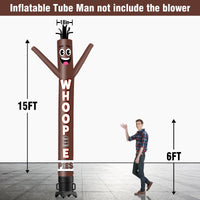 6 10 15 20FT Tall Whoopie Pies Waving Inflatable Tube Man(Blower Not Included) - goodeny