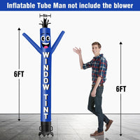6 10 15 20FT Tall Window Tint Waving Inflatable Tube Man(Blower Not Included) - goodeny